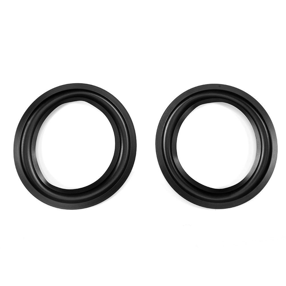 2pcs Speaker Repair Parts 6 Inch Perforated Rubber Edge Surround Durable Replacement Speakers Accessory - NATASHAHS