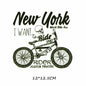 Biker Patch Iron-on Transfers for Clothing Thermoadhesive Patches on Clothes DIY Skull Stickers Motorcycle Applique Stripes Punk - NATASHAHS