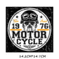 Biker Patch Iron-on Transfers for Clothing Thermoadhesive Patches on Clothes DIY Skull Stickers Motorcycle Applique Stripes Punk - NATASHAHS