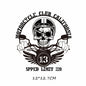 Biker Patch Iron-on Transfers for Clothing Thermoadhesive Patches on Clothes DIY Skull Stickers Motorcycle Applique Stripes Punk - NATASHAHS