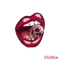 Multicolor Lips Patches For Clothes Heat Transfer Thermal Stickers DIY Washable T-Shirts Iron On Transfer Girls Lips Patch - NATASHAHS