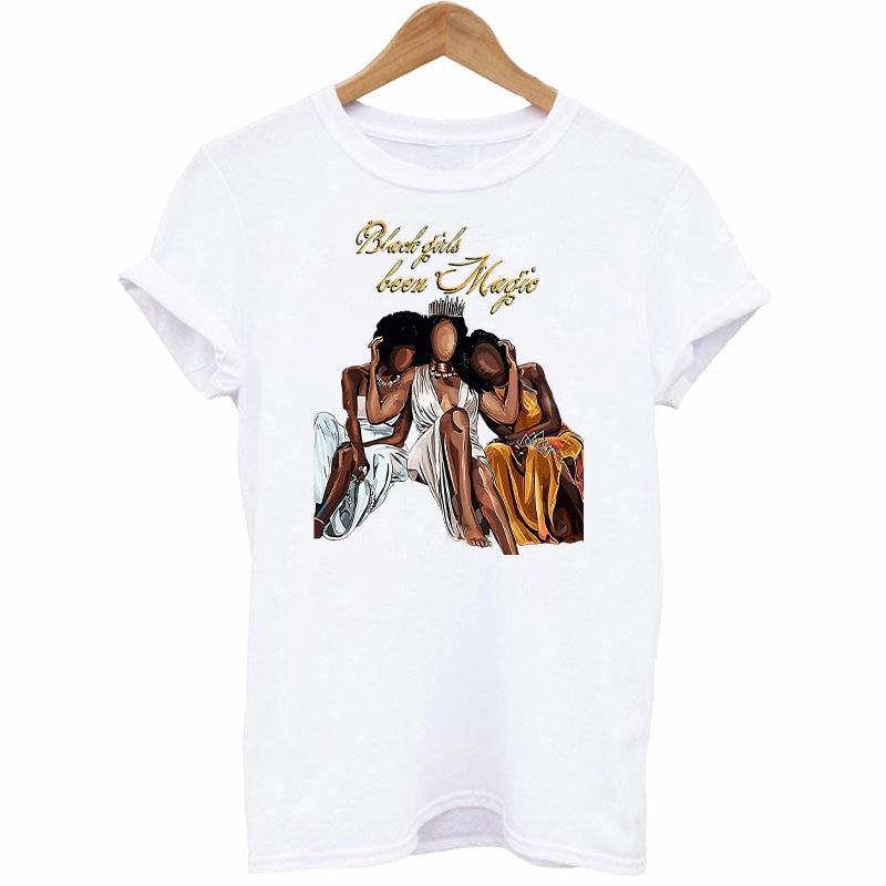 Black Girl Been Magic Stickers On Clothing Heat Transfer Patches On Jacket DIY Women T-Shirt  Fashion Girl Appliqued Decoration - NATASHAHS