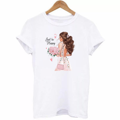 Fashion Lady Thermo Transfer Sticker On Clothes Russian Girl Iron On Patches For T-Shirt Jacket DIY Washable Heat Transfer Patch - NATASHAHS