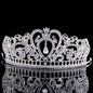 Gorgeous Heart Wedding Tiara Jewelry Sets Diadem Shiny Bridal Crown Queen Tiaras Shinning Rhinestone Crystal Hair Jewelry Sets - NATASHAHS