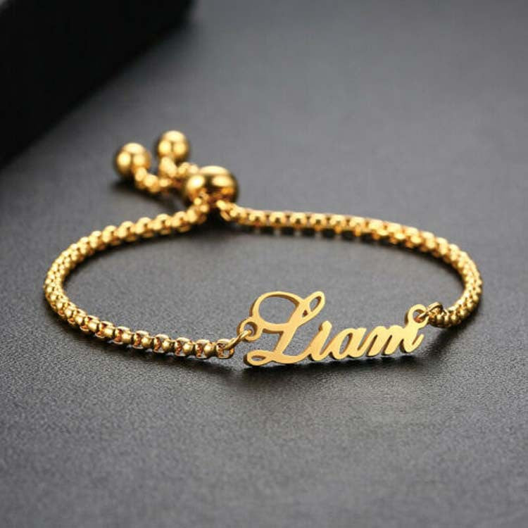 100% 925 Sterling Silver and Stainless Steel Bracelets Custom Any Name Bracelet For Women Friends Lovers Jewelry - NATASHAHS