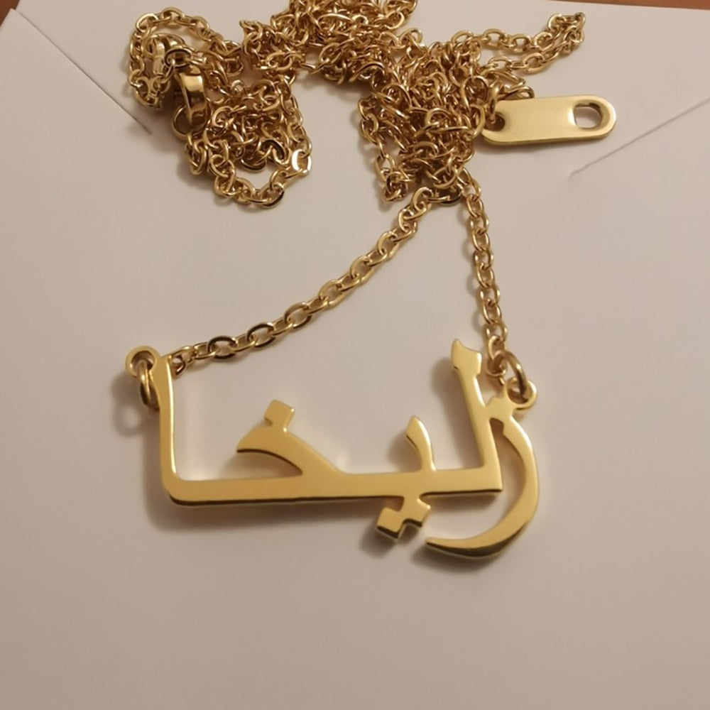 Personalized Name Necklace in Italics font For Women Men Gold Silver Chain Lovers - NATASHAHS