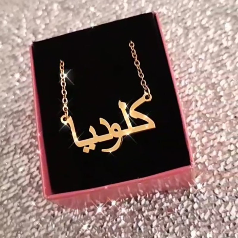Personalized Name Necklace in Italics font For Women Men Gold Silver Chain Lovers - NATASHAHS