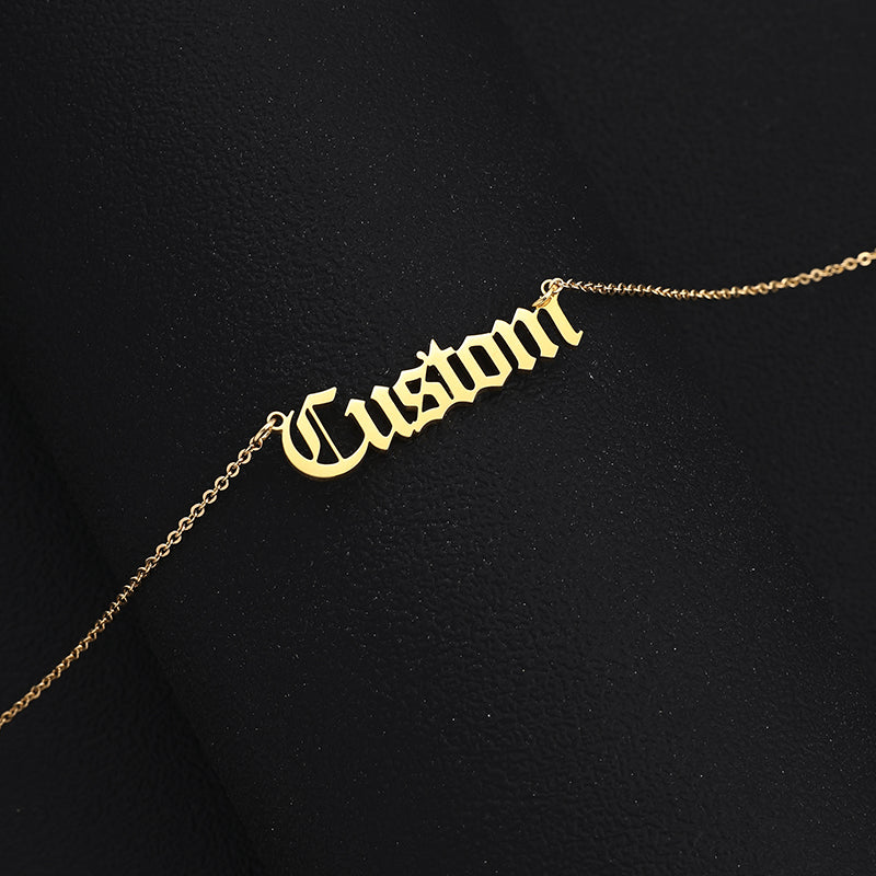 Personalized Stainless Steel Name Custom Necklaces For Women Men Gold Silver Chain Lover - NATASHAHS