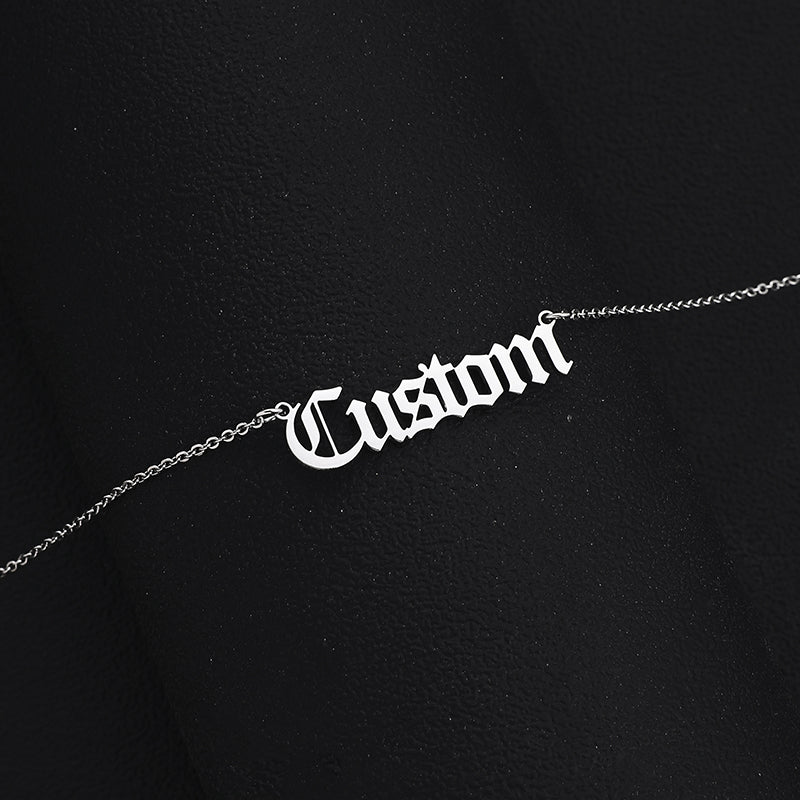 Personalized Stainless Steel Name Custom Necklaces For Women Men Gold Silver Chain Lover - NATASHAHS