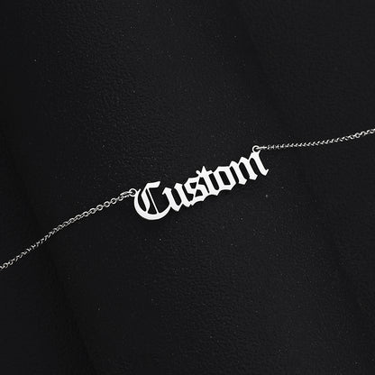 Personalized Stainless Steel Name Custom Necklaces For Women Men Gold Silver Chain Lover - NATASHAHS