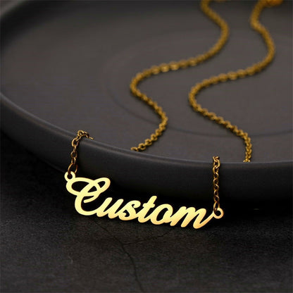 Personalized Two Names Necklace with a underlined heart For Women Men Gold Silver Chain Lovers - NATASHAHS
