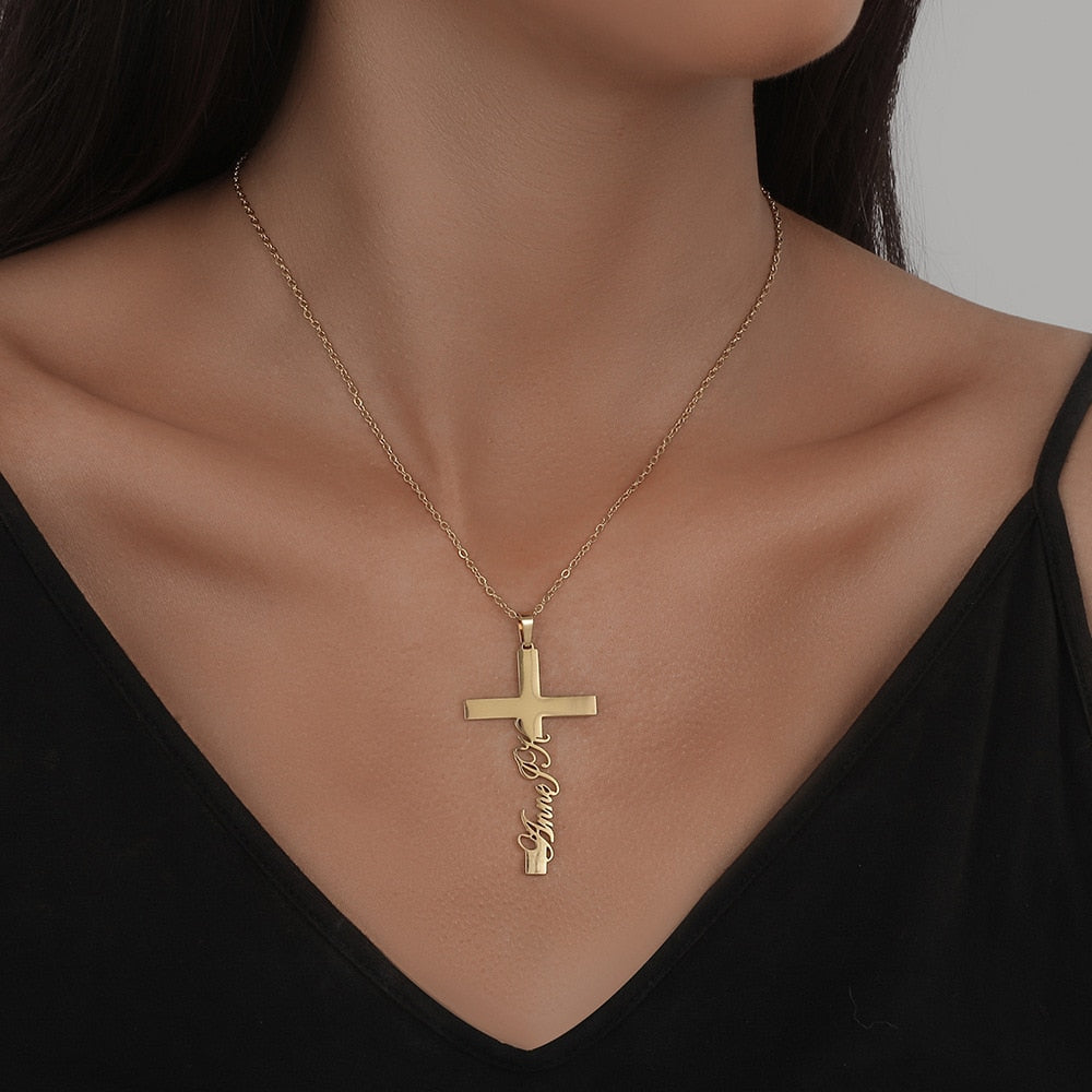 Personalized half infinity style with butterfly charm Name Necklace - NATASHAHS