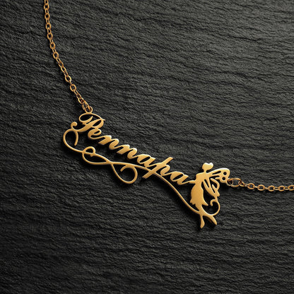 Personalized Name Necklace with a stethoscope For Women Men Gold Silver Chain Lovers - NATASHAHS