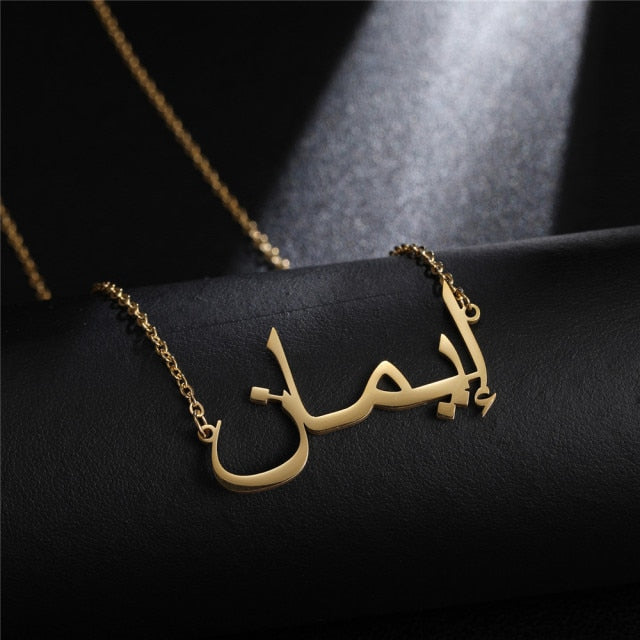 Personalized Name Necklace with a fairy For Women Men Gold Silver Chain Lovers - NATASHAHS