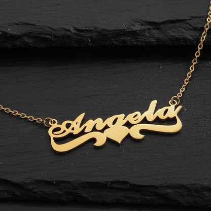 Personalized Stainless Steel Name Custom Necklaces For Women Men Gold Silver Chain Lover - NATASHAHS