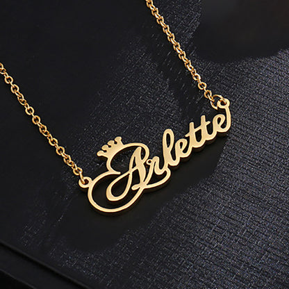 Personalized Stainless Steel Name Custom Necklaces For Women Men Gold Silver Chain Lover - NATASHAHS