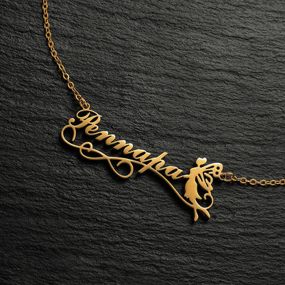 Personalized Stainless Steel Name Custom Necklaces For Women Men Gold Silver Chain Lover - NATASHAHS