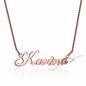 925 Sterling Silver Name Necklace Russian Personalized Nameplate Necklace Jewelry Gift for Women - NATASHAHS