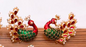 Peacock earrings only - NATASHAHS